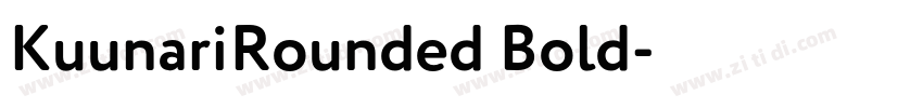 KuunariRounded Bold字体转换